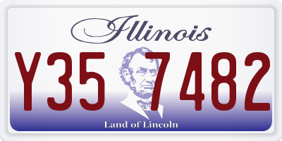 IL license plate Y357482