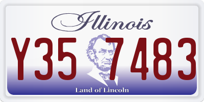 IL license plate Y357483