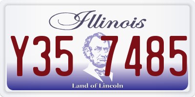IL license plate Y357485