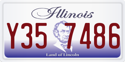 IL license plate Y357486
