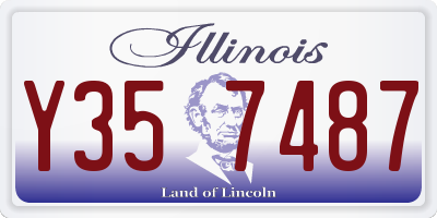 IL license plate Y357487