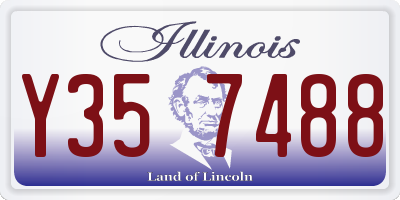 IL license plate Y357488