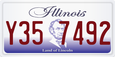 IL license plate Y357492