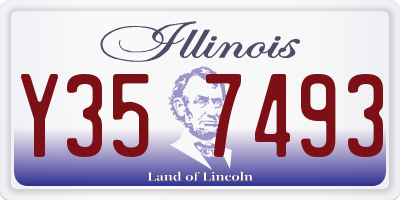 IL license plate Y357493