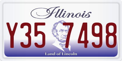 IL license plate Y357498
