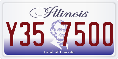 IL license plate Y357500