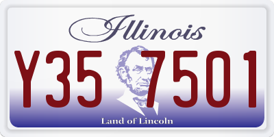 IL license plate Y357501