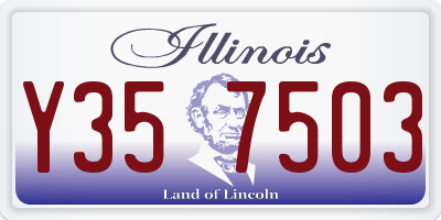 IL license plate Y357503