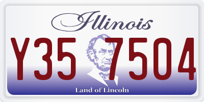 IL license plate Y357504