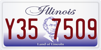 IL license plate Y357509