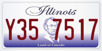 IL license plate Y357517