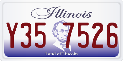 IL license plate Y357526