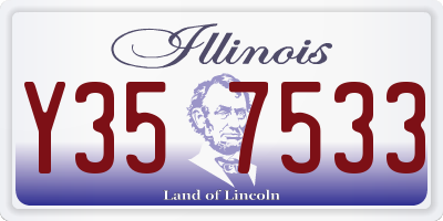 IL license plate Y357533