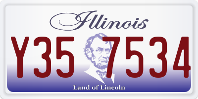 IL license plate Y357534