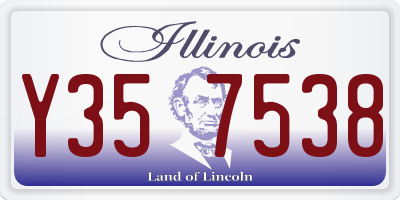 IL license plate Y357538