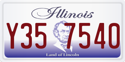 IL license plate Y357540