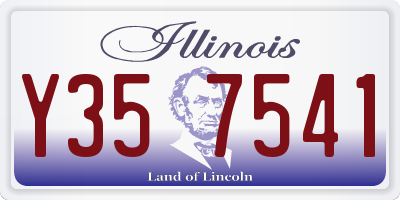 IL license plate Y357541