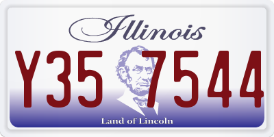 IL license plate Y357544