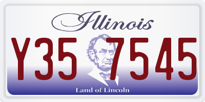 IL license plate Y357545