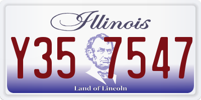 IL license plate Y357547