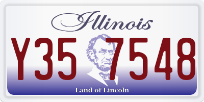 IL license plate Y357548