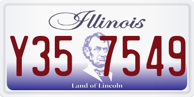 IL license plate Y357549