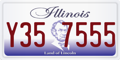 IL license plate Y357555