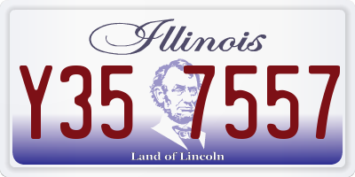 IL license plate Y357557