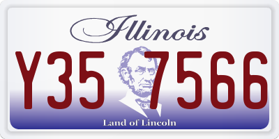IL license plate Y357566