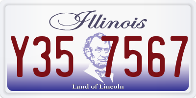 IL license plate Y357567