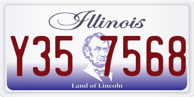 IL license plate Y357568