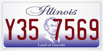 IL license plate Y357569