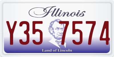 IL license plate Y357574