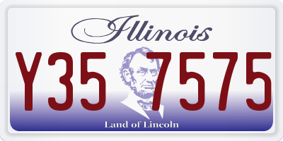 IL license plate Y357575