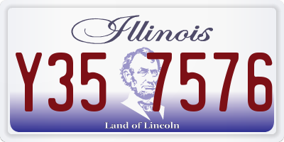 IL license plate Y357576