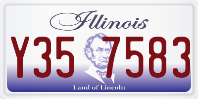 IL license plate Y357583