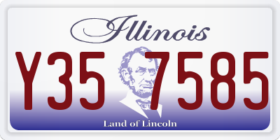 IL license plate Y357585