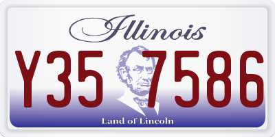 IL license plate Y357586