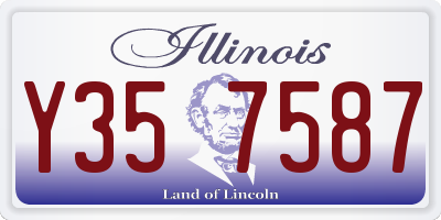 IL license plate Y357587