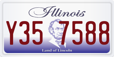 IL license plate Y357588