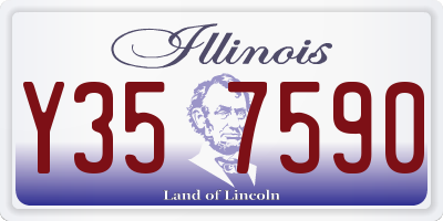 IL license plate Y357590