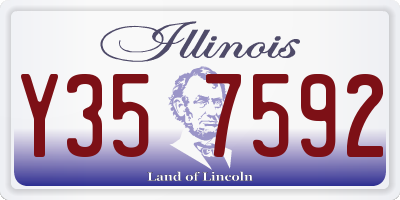 IL license plate Y357592