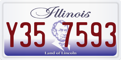 IL license plate Y357593