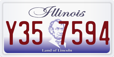 IL license plate Y357594
