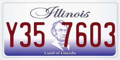 IL license plate Y357603