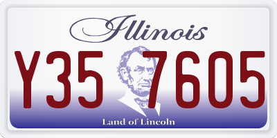 IL license plate Y357605