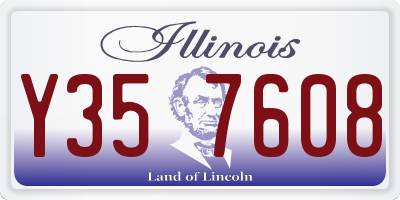 IL license plate Y357608
