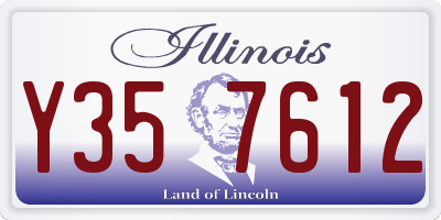 IL license plate Y357612