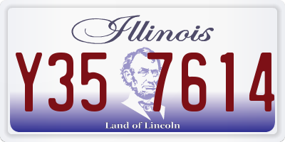 IL license plate Y357614