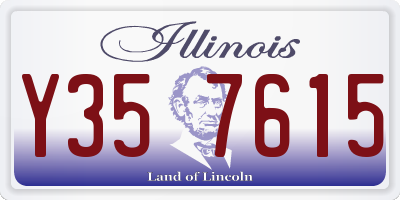 IL license plate Y357615